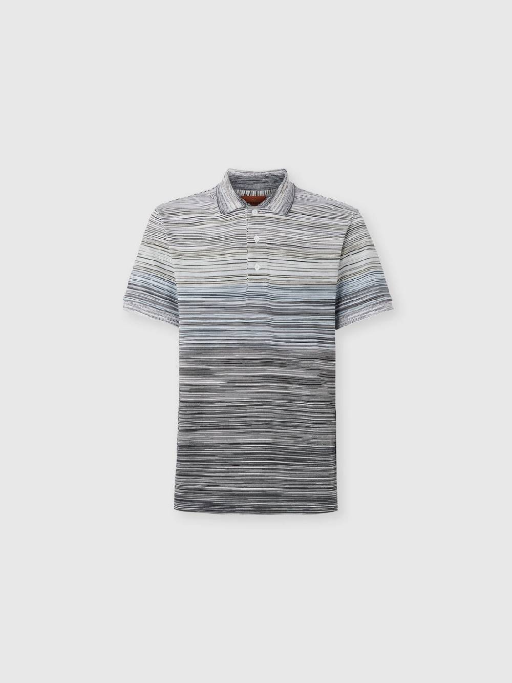 M Missoni Polo in piquet di cotone fiammato Offerte