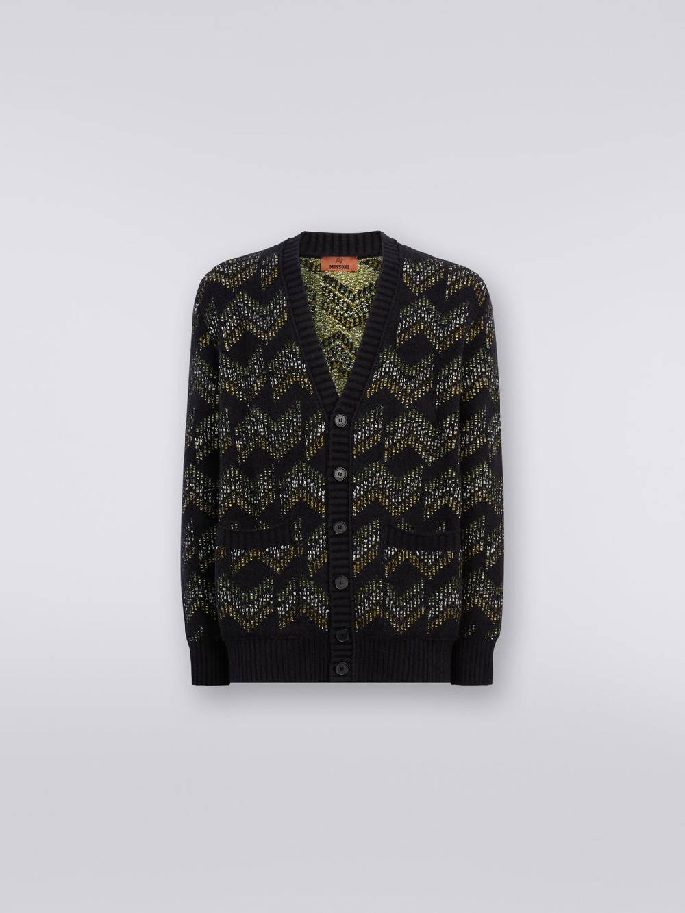 M Missoni Cardigan con scollatura a V in misto cotone