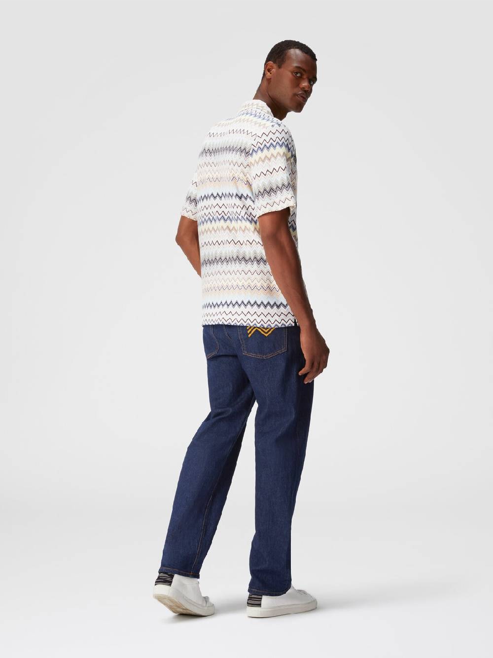 M Missoni Camicia taglio bowling in cotone zig zag 2025