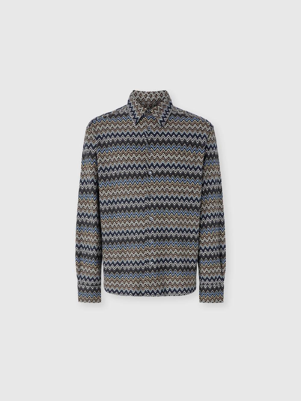 M Missoni Camicia in cotone zig zag
