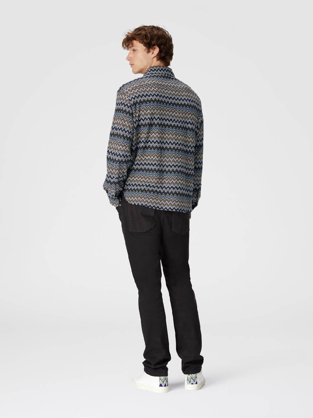M Missoni Camicia in cotone zig zag Nuovo