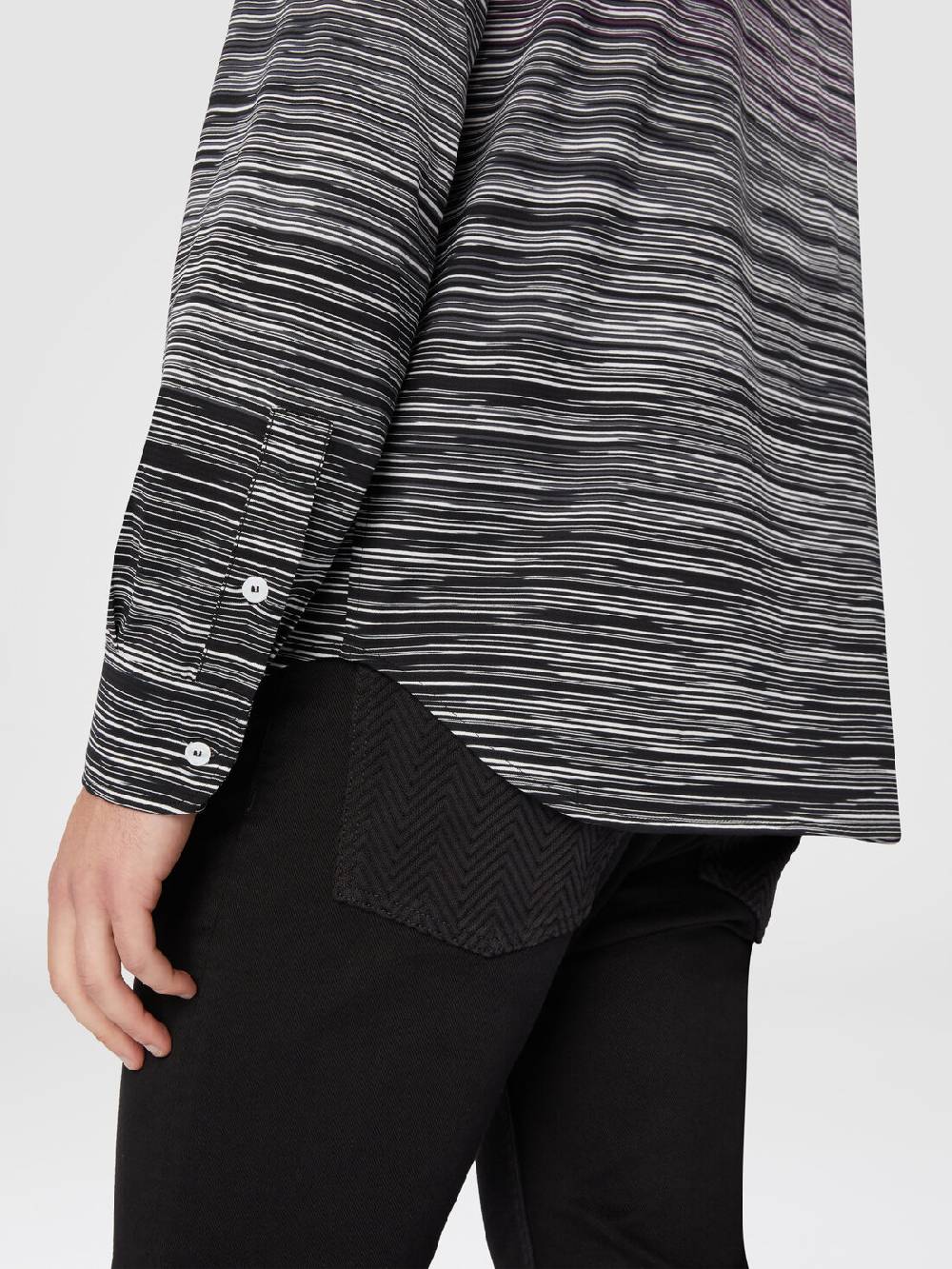 M Missoni Camicia in jersey di cotone fiammato Qualità