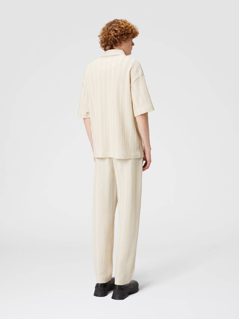 M Missoni Pantaloni classici in cotone e viscosa zig zag Consegna Veloce
