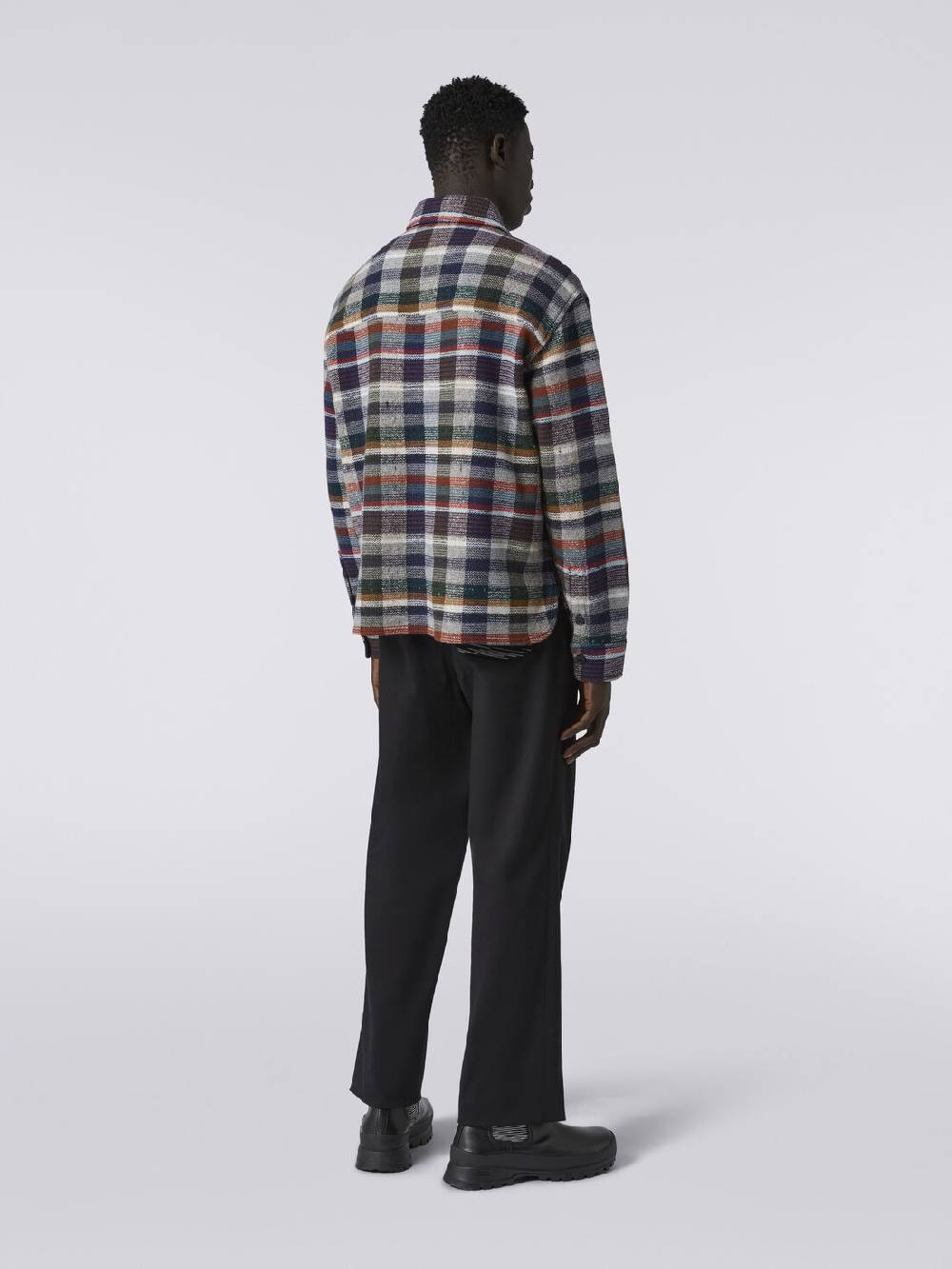 M Missoni Overshirt in lana e cachemire a quadri Affare Del Giorno