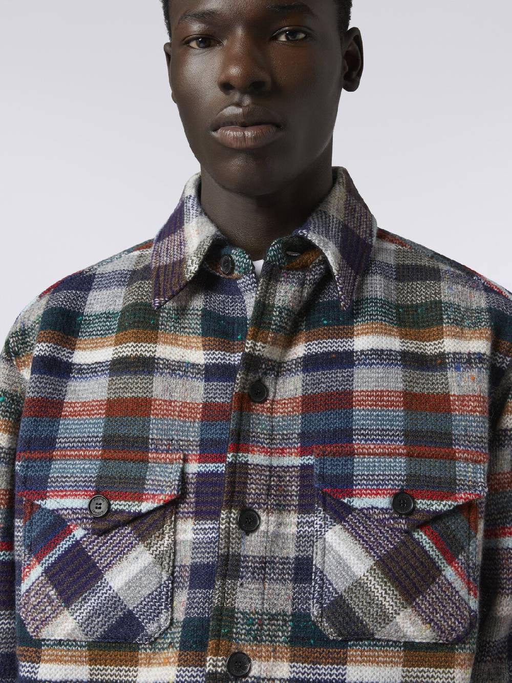 M Missoni Overshirt in lana e cachemire a quadri Affare Del Giorno