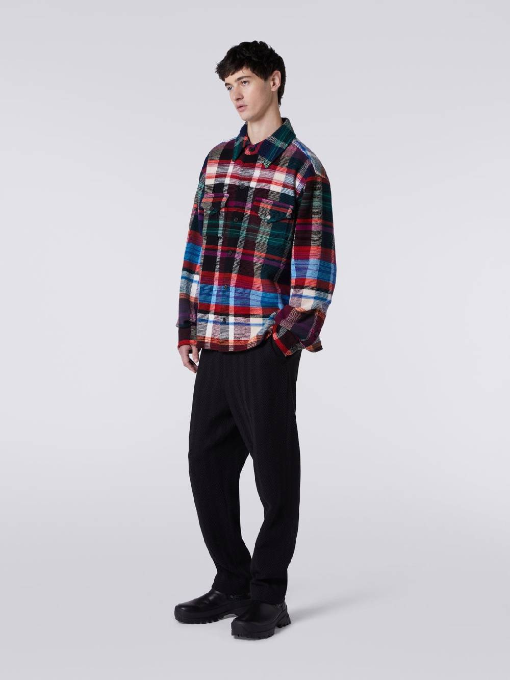M Missoni Oveshirt in lana e cotone Sottocosto