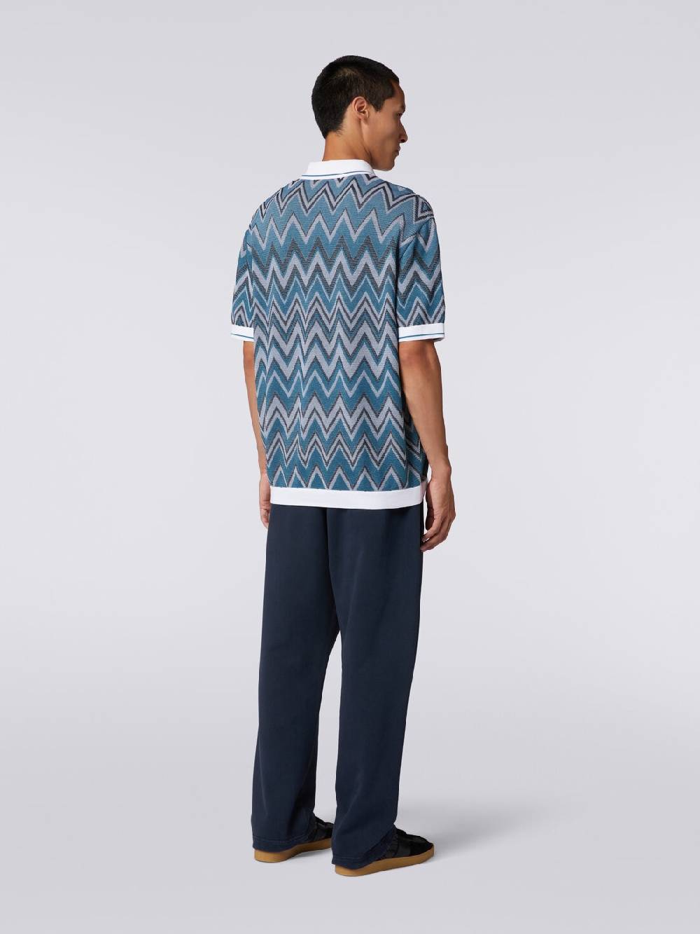 M Missoni Pantaloni in felpa di cotone con logo Offerta