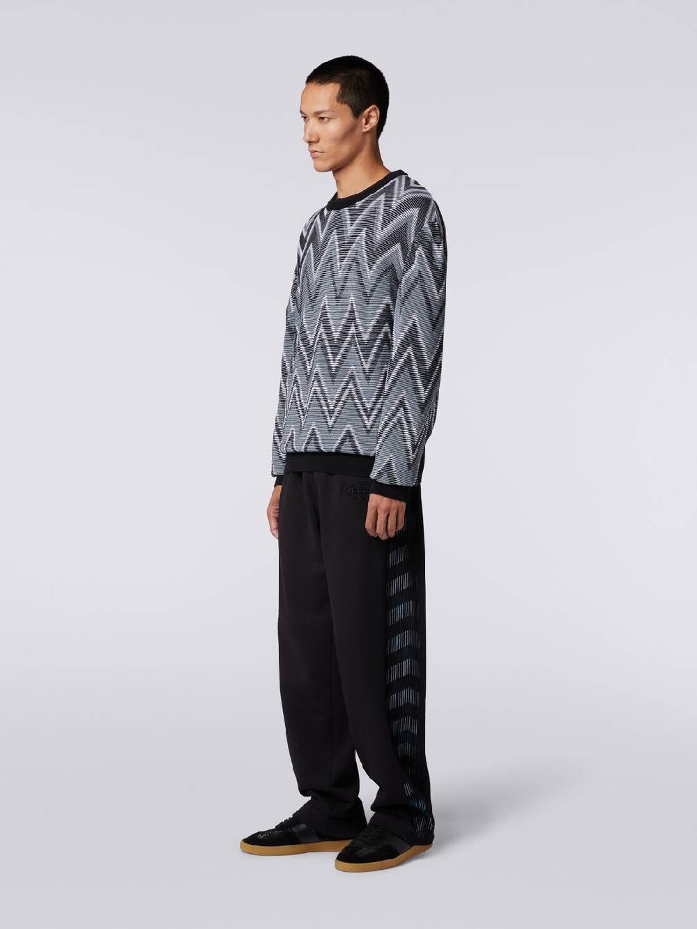 M Missoni Pullover girocollo in cotone zig zag Outlet