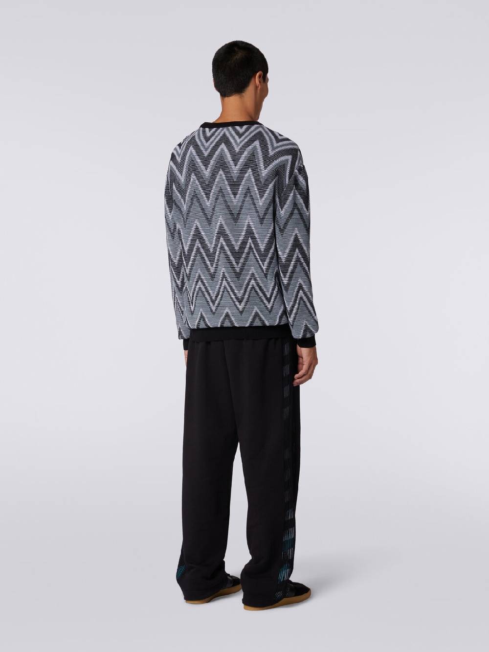 M Missoni Pullover girocollo in cotone zig zag Outlet