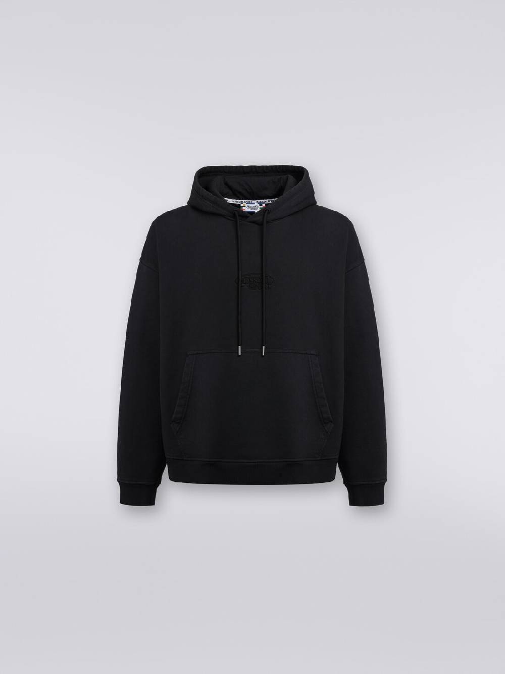 M Missoni Felpa in cotone con cappuccio e logo Saldi