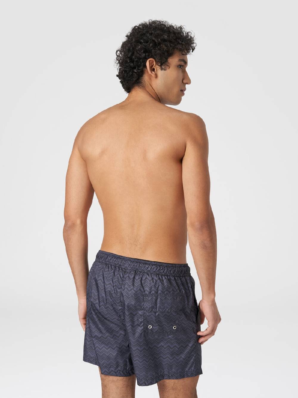 M Missoni Boxer mare con stampa zig zag tonale Vendite Flash