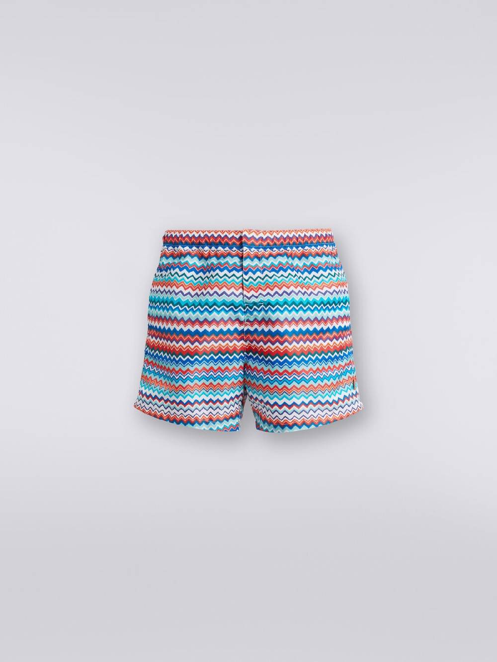 M Missoni Boxer mare in nylon stampa zig zag In Saldo