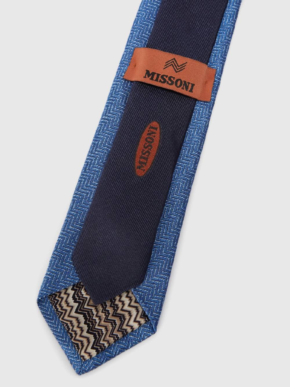 M Missoni Cravatta in seta chevron In Linea