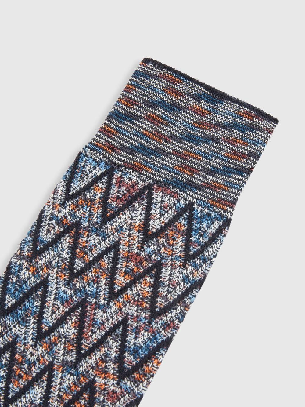 M Missoni Calzini corti in misto cotone zig zag Soddisfazione Garantita