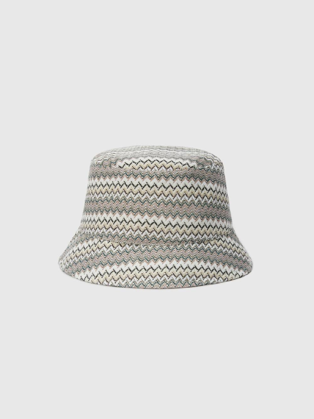 M Missoni Bucket hat in viscosa e cotone zig zag Acquista Ora