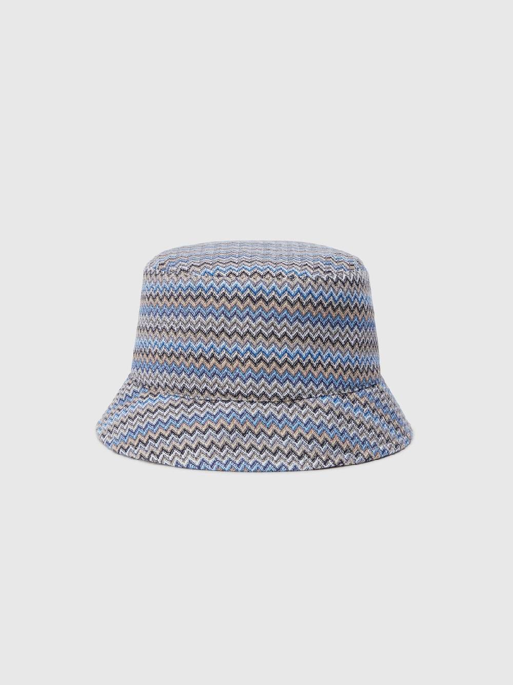 M Missoni Bucket hat in viscosa e cotone zig zag Promozione Limitata