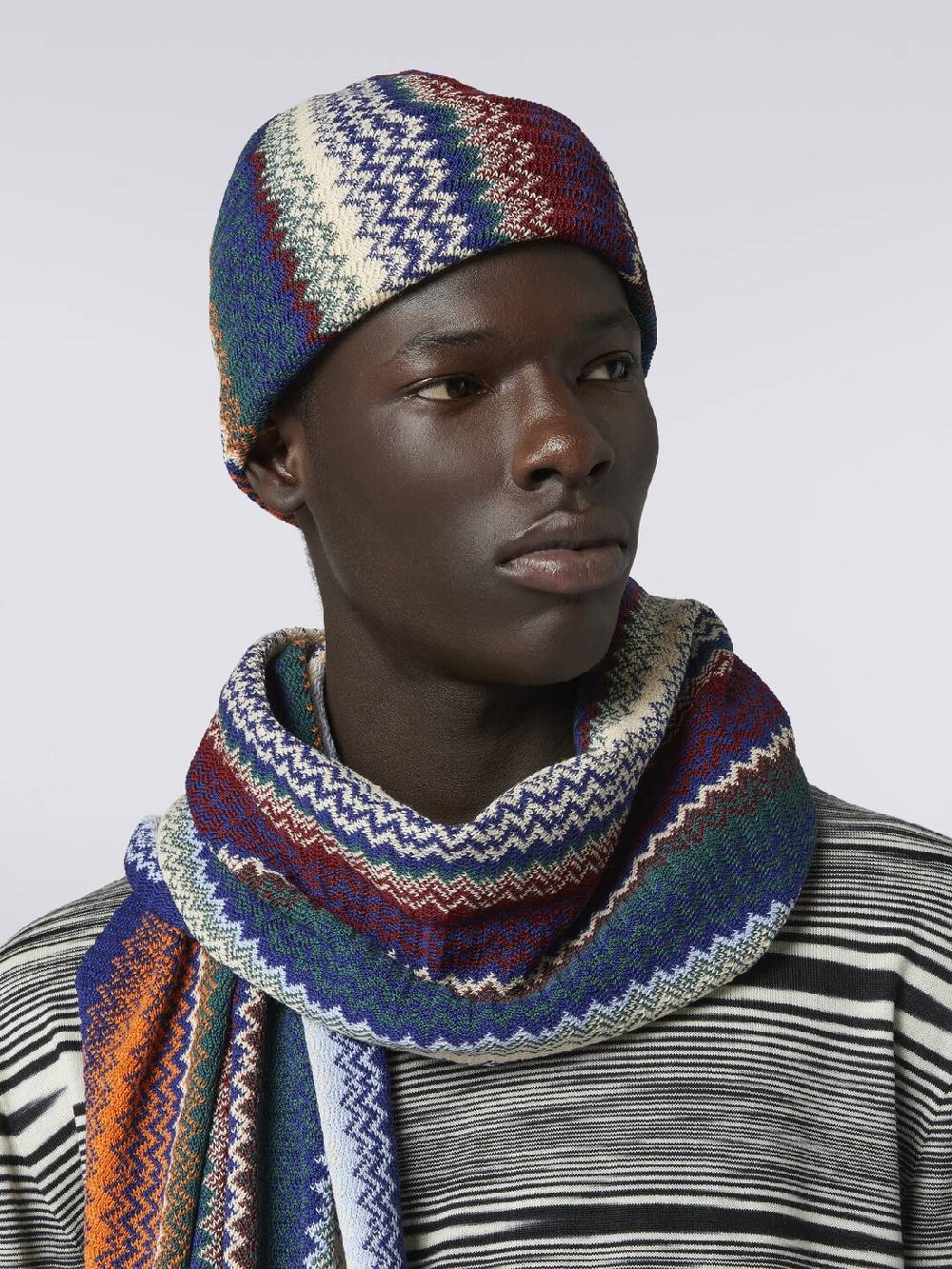 M Missoni Beanie in misto lana zig zag Fino Al -60%