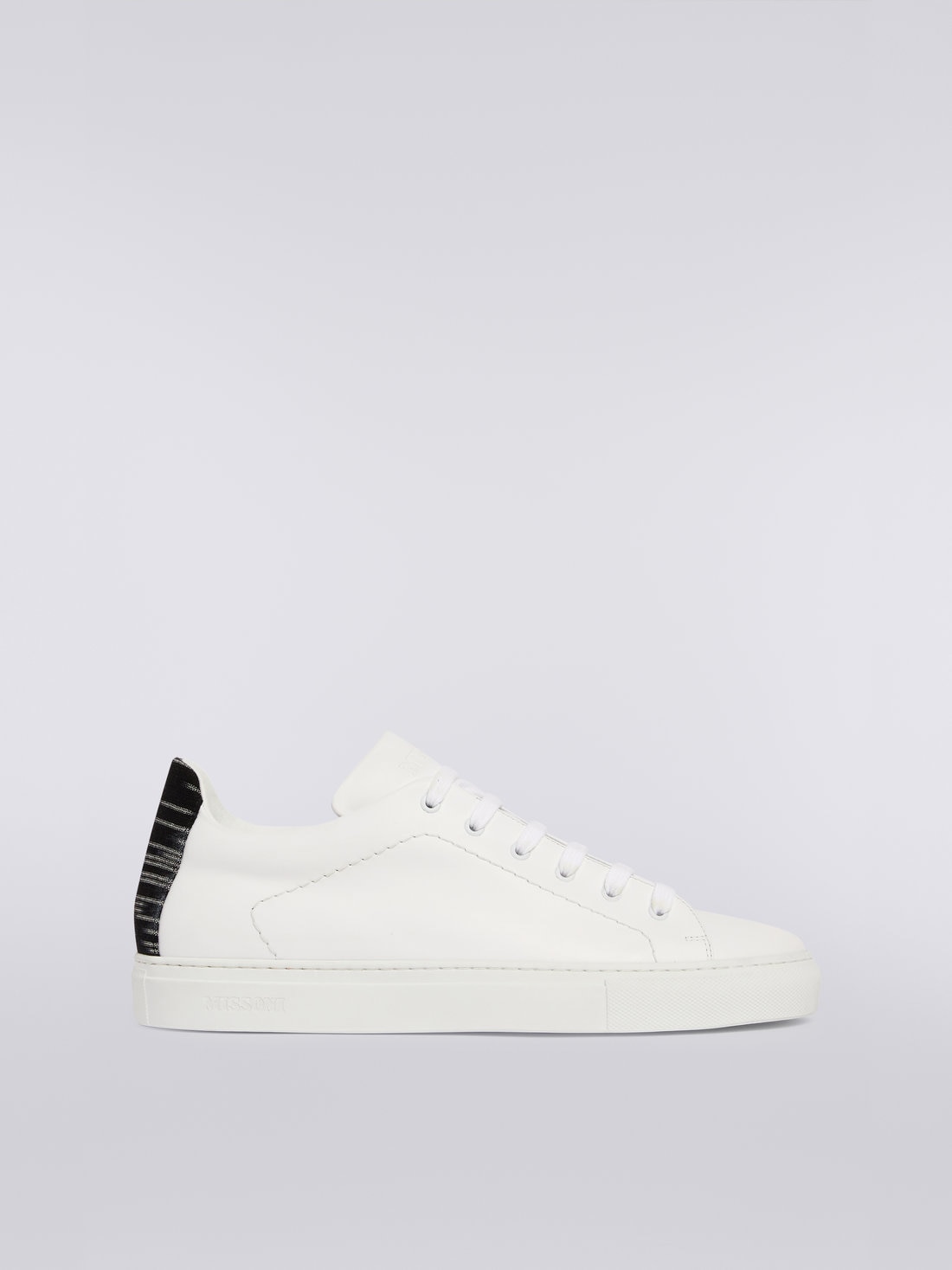 M Missoni Sneakers in pelle con inserto fiammato Novità