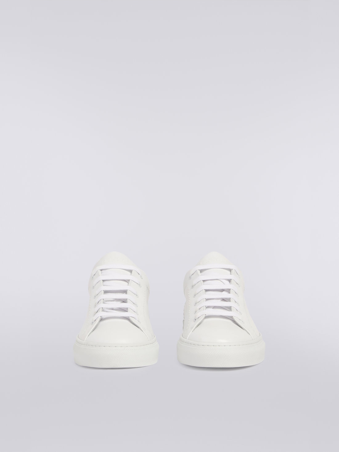 M Missoni Sneakers in pelle con inserto fiammato Novità