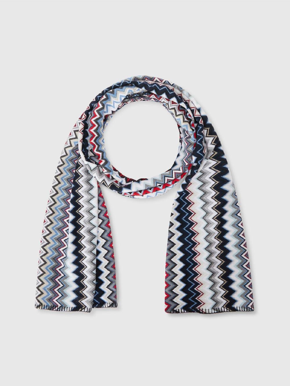 M Missoni Sciarpa in maglia di cotone chevron Saldi