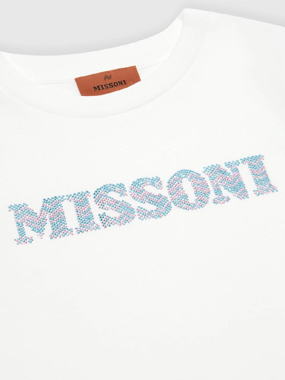 M Missoni T-shirt in jersey di cotone logata Moda