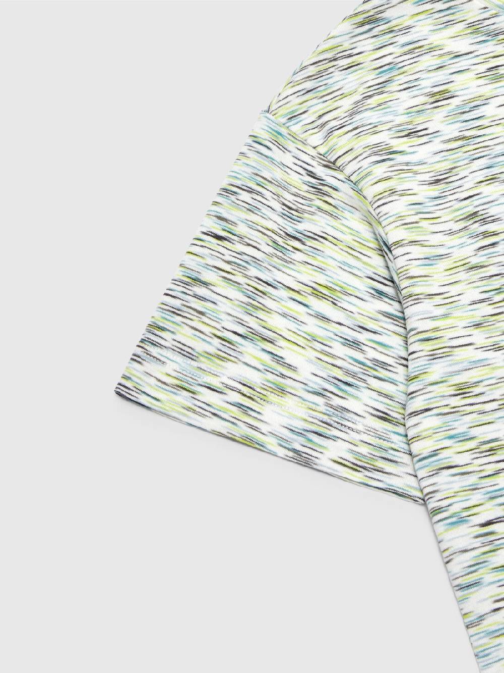 M Missoni T-shirt in cotone fiammato con scritta logo 2025