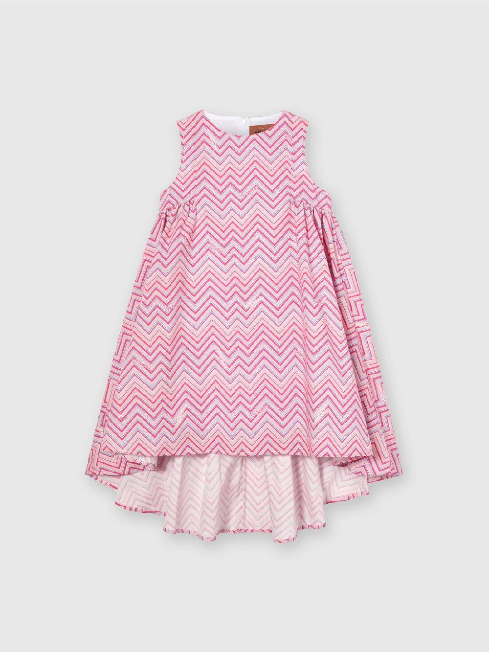 M Missoni Abito in cotone con stampa zig zag Vendita
