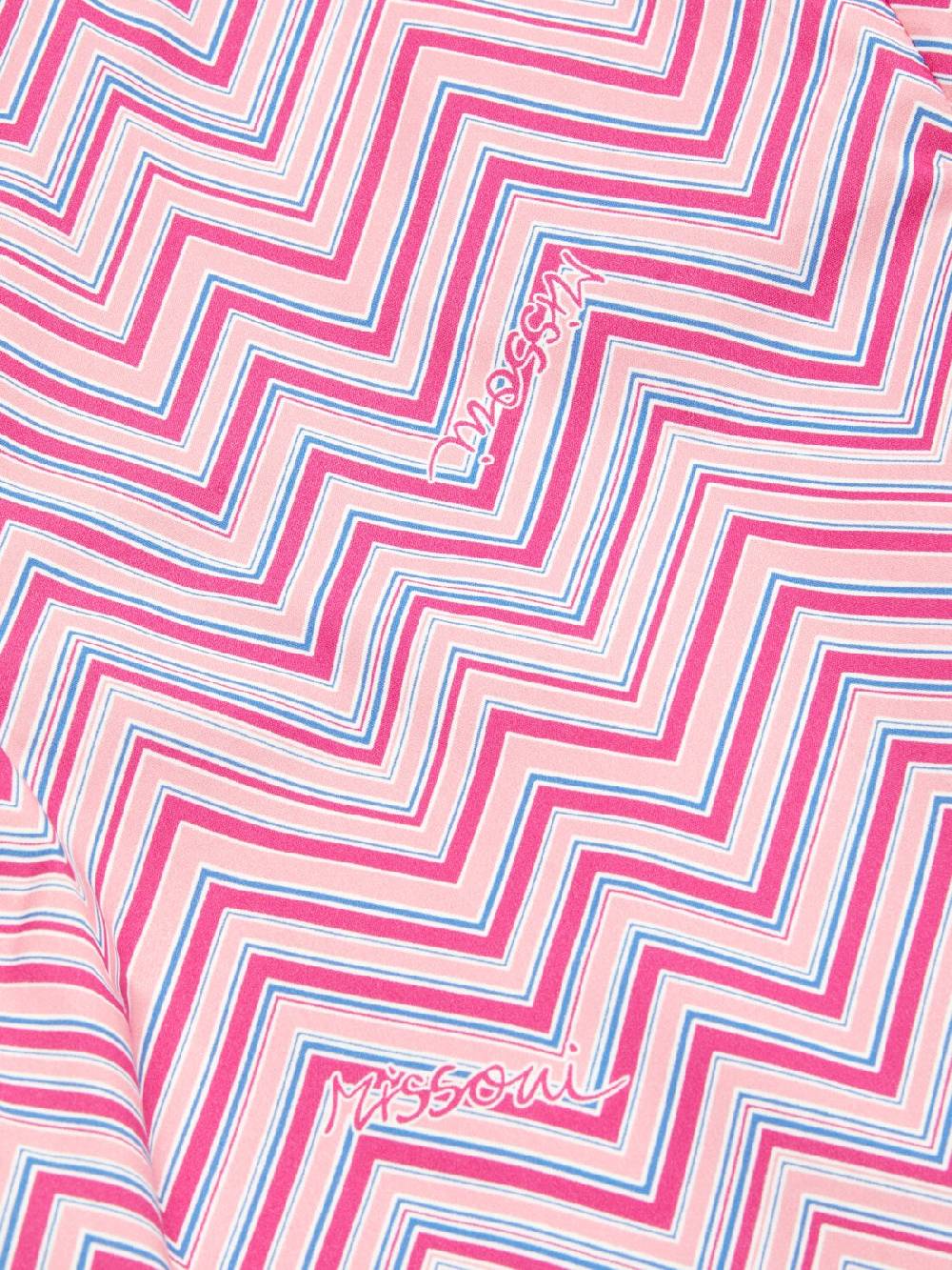 M Missoni Abito in cotone con stampa zig zag Vendita