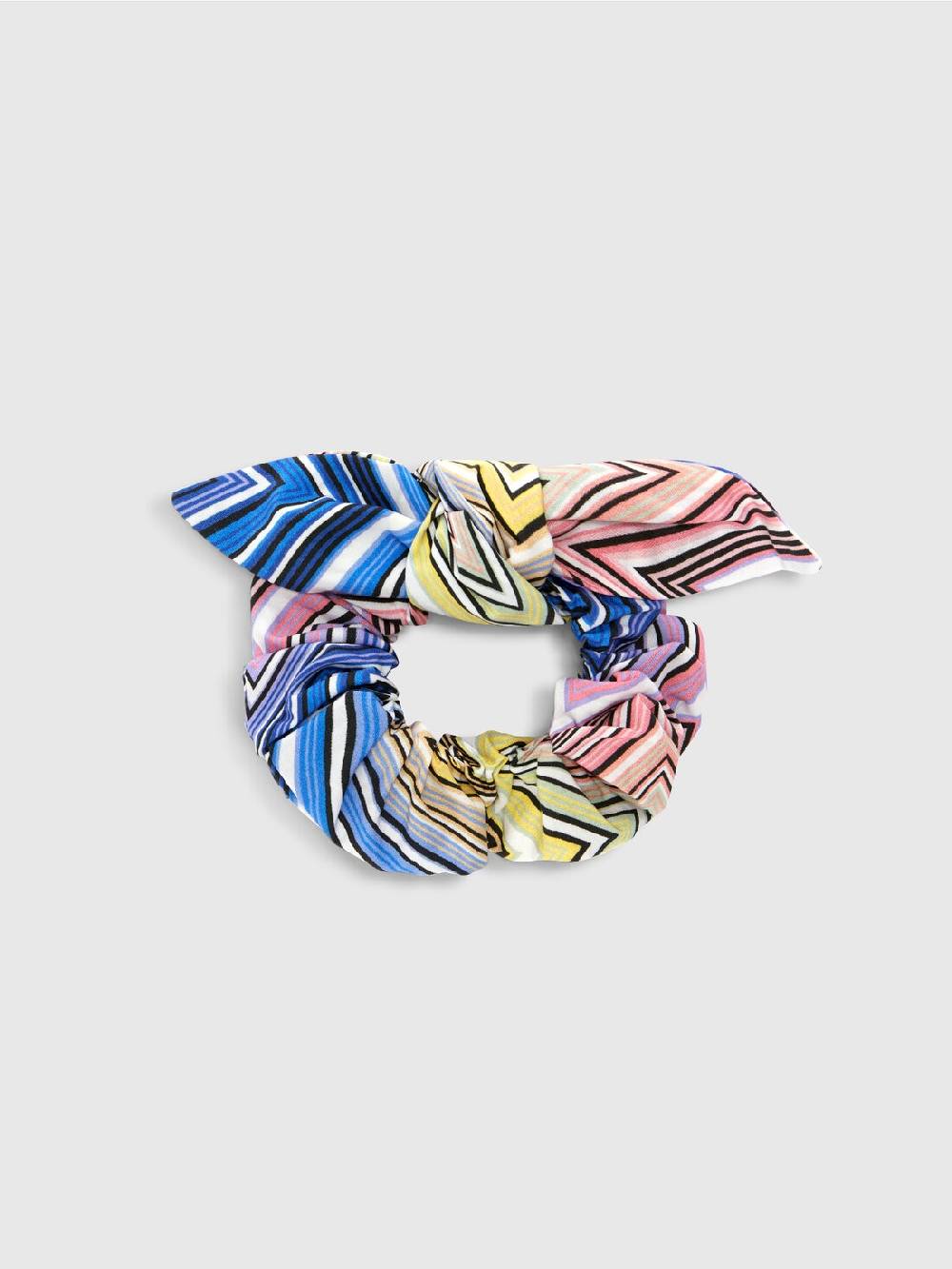 M Missoni Scrunchie in cotone chevron Spedizione Gratuita