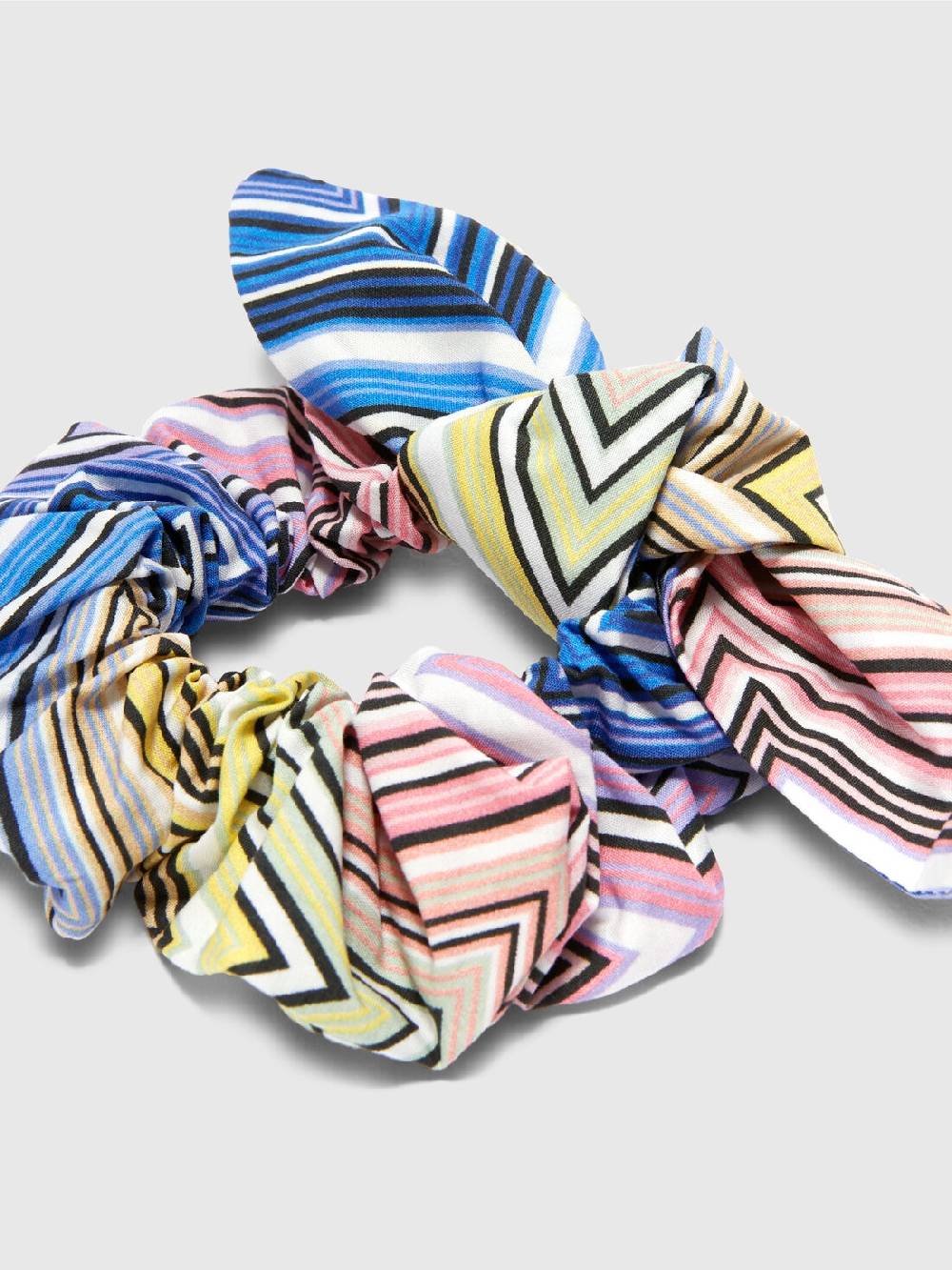 M Missoni Scrunchie in cotone chevron Spedizione Gratuita