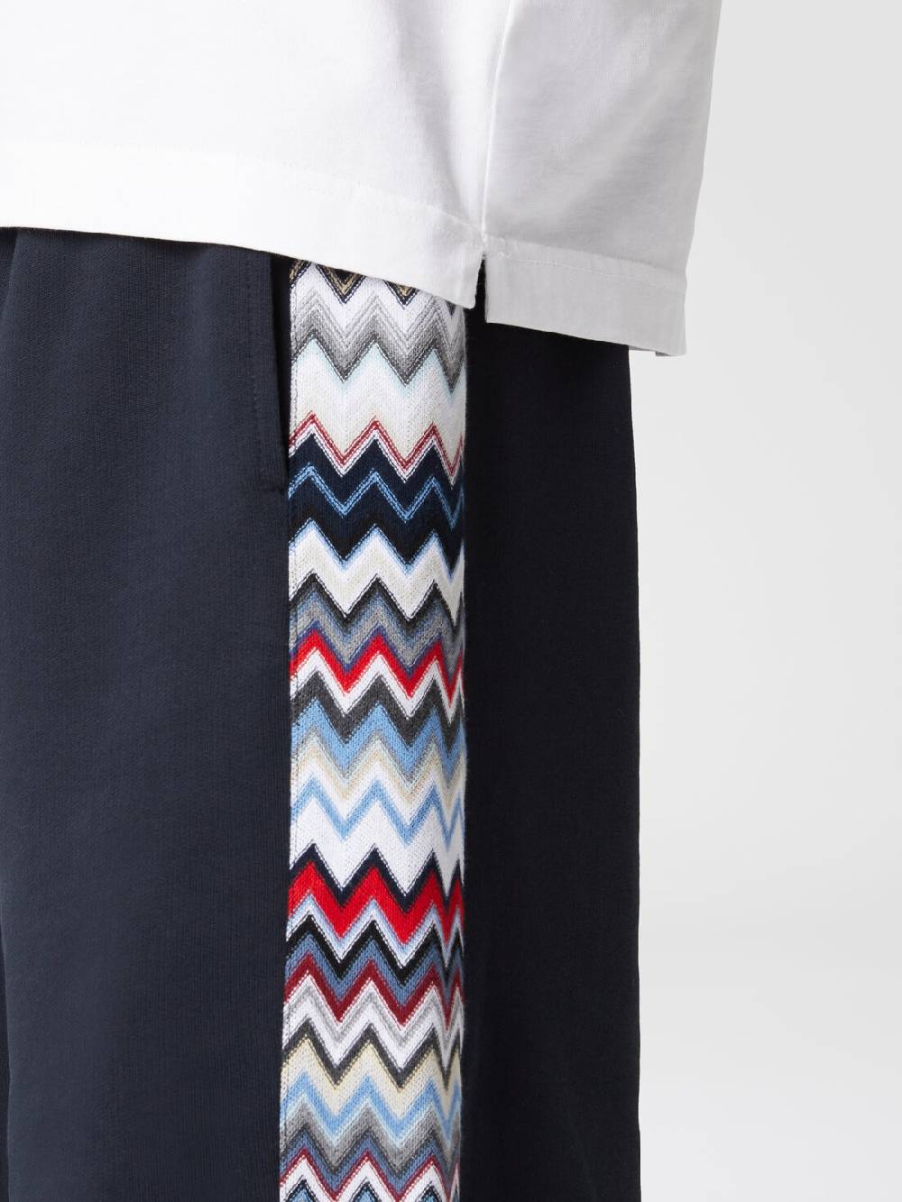 M Missoni Shorts in cotone con inserti chevron Qualità Garantita