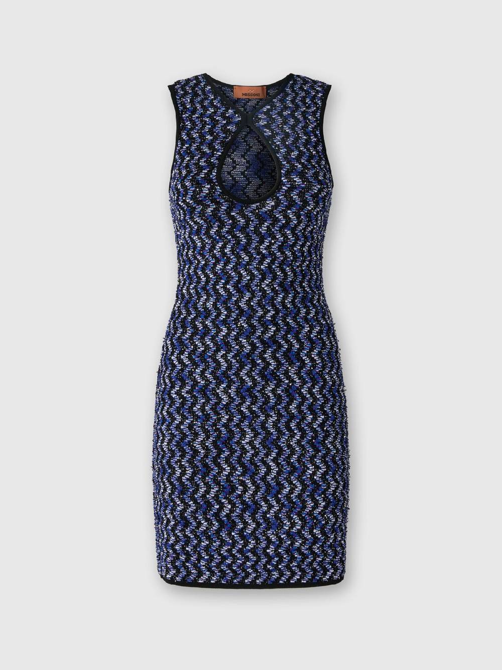 M Missoni Mini-abito senza maniche zig zag con paillettes Acquista Ora