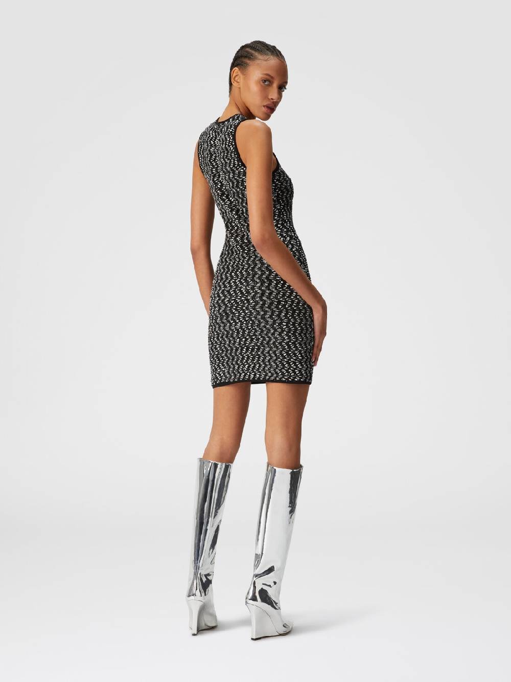 M Missoni Mini-abito senza maniche zig zag con paillettes Consegna Veloce