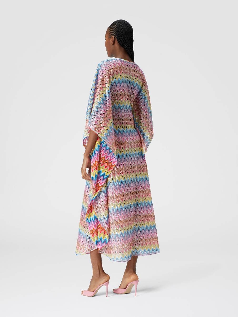 M Missoni Caftano copricostume lungo in pizzo spalmato Promozione Limitata