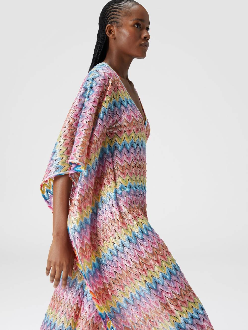 M Missoni Caftano copricostume lungo in pizzo spalmato Promozione Limitata