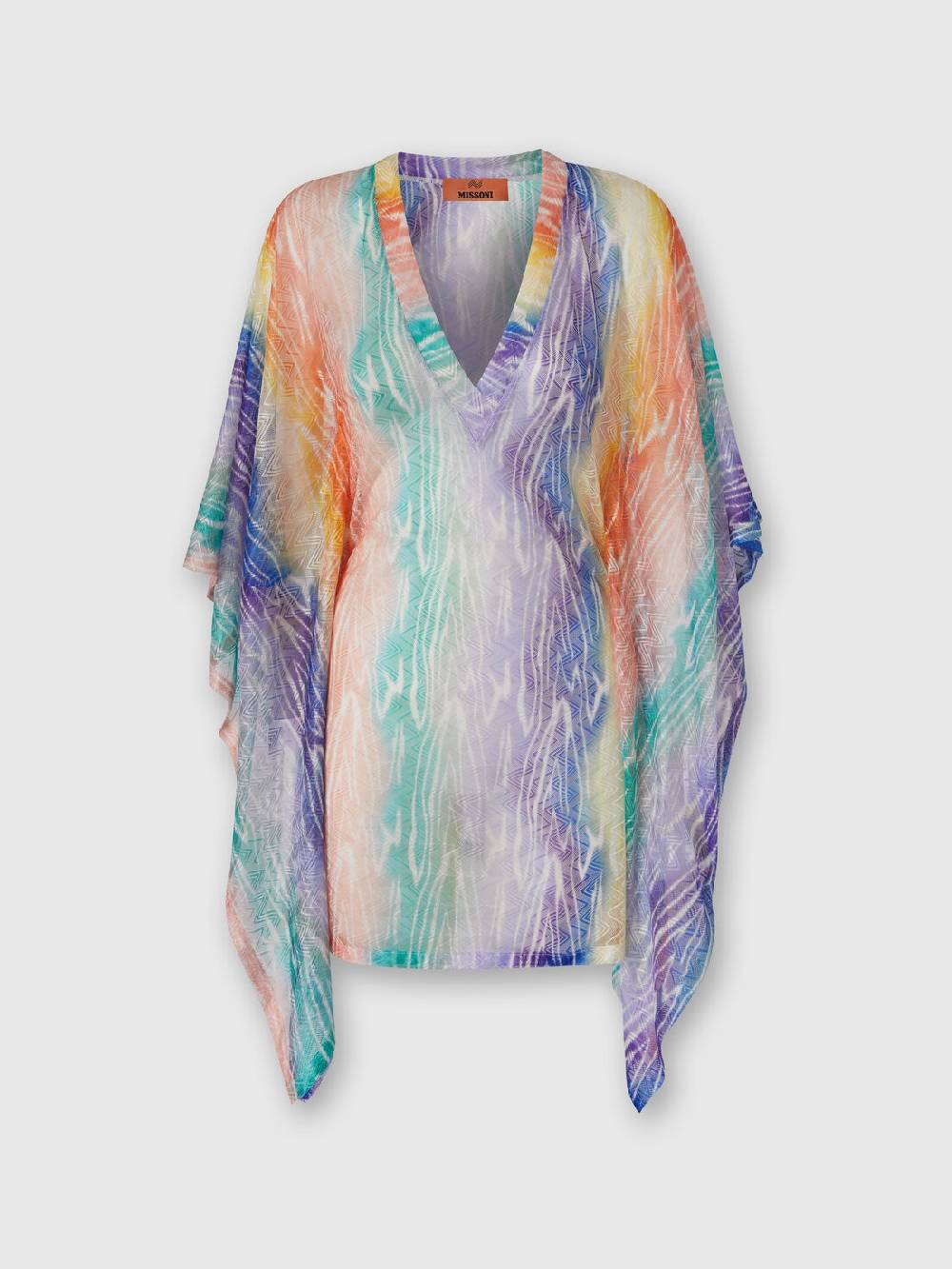 M Missoni Caftano copricostume corto stampa tie-dye Convenienza