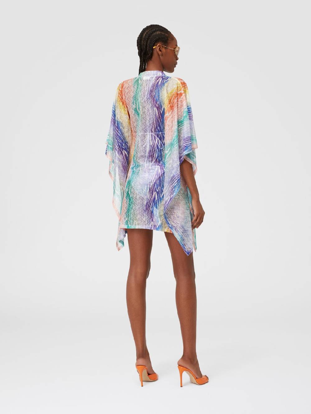 M Missoni Caftano copricostume corto stampa tie-dye Convenienza
