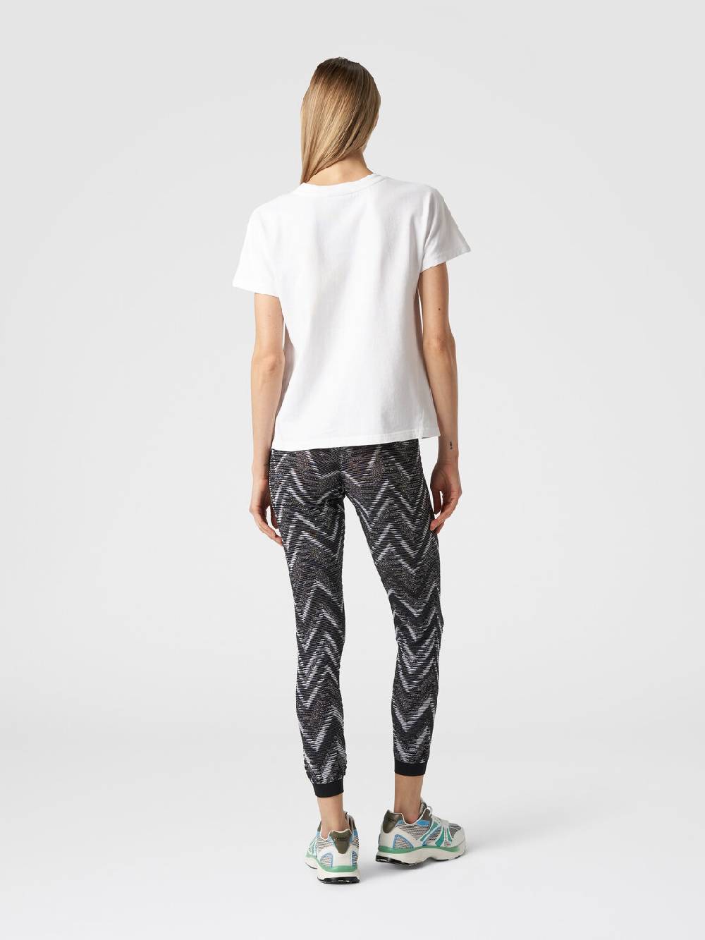 M Missoni T-shirt girocollo in cotone con logo Outlet