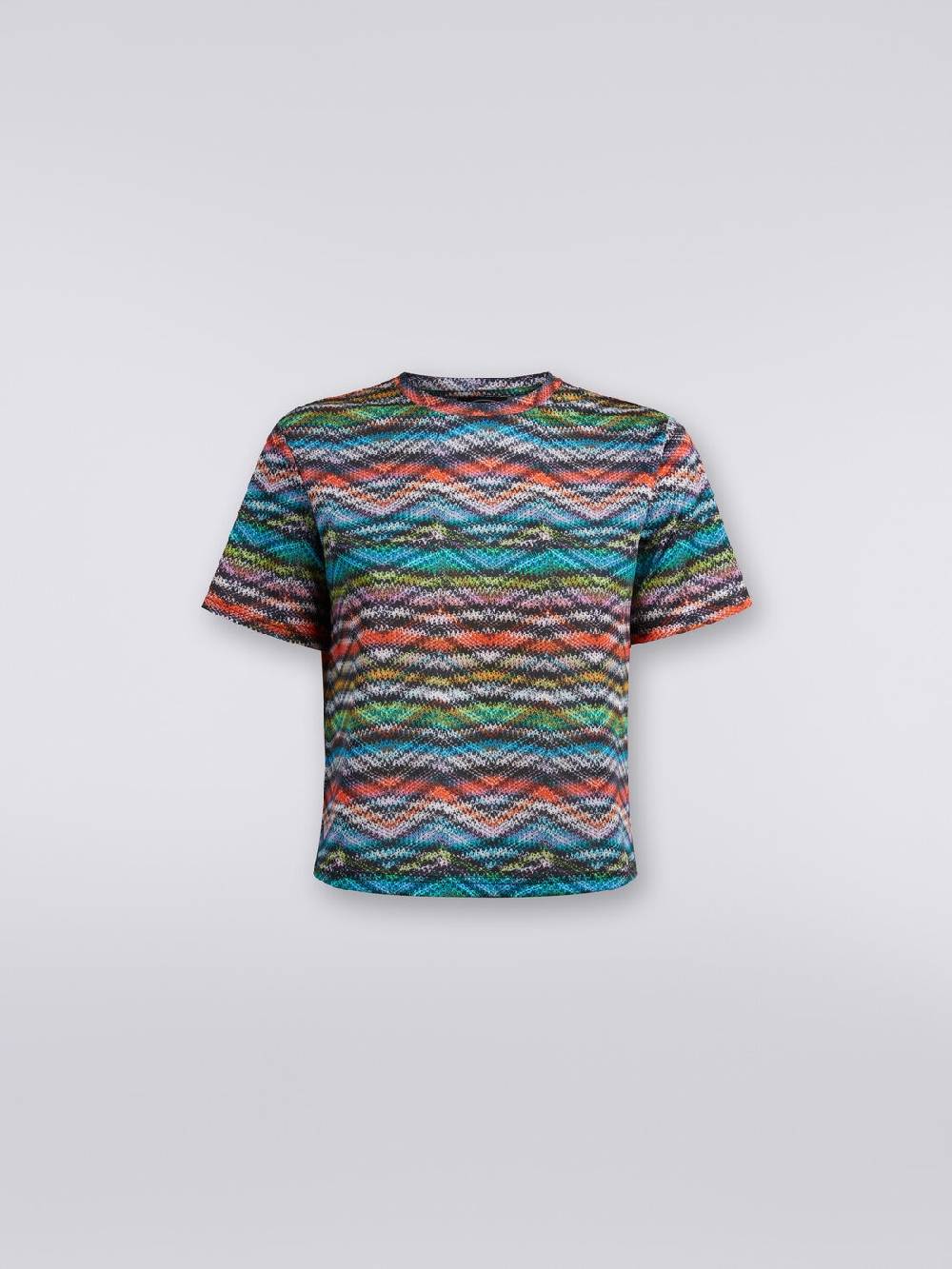 M Missoni T-shirt in nylon stretch stampato Vendita Calda