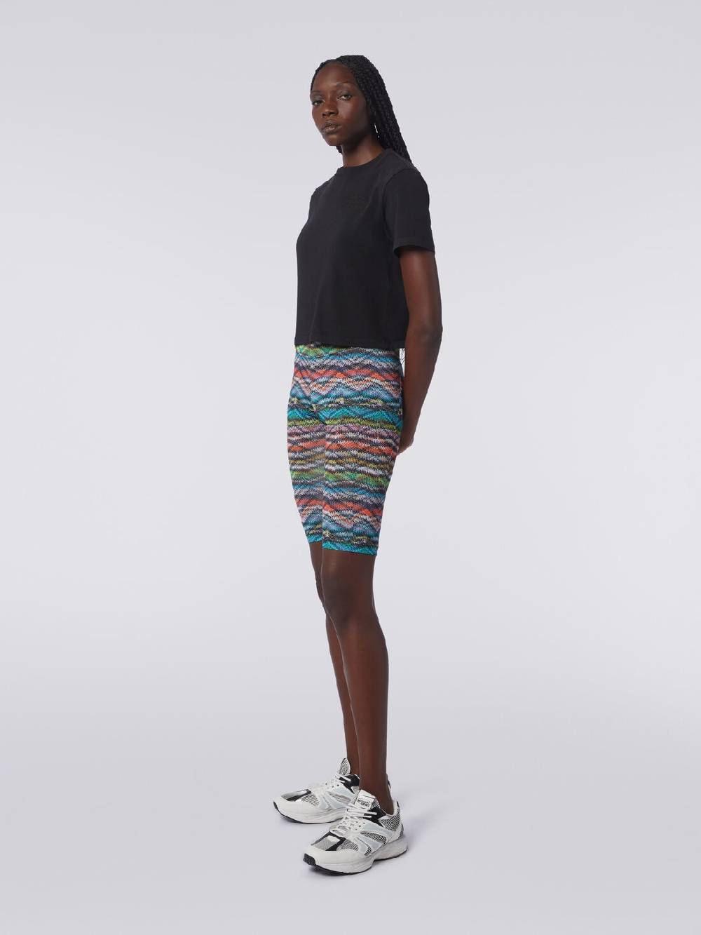 M Missoni Shorts in nylon stretch stampato Vendita Economica