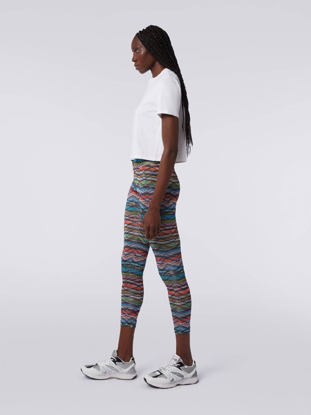 M Missoni Leggings in tessuto stretch stampa zig zag Saldi Di Fabbrica