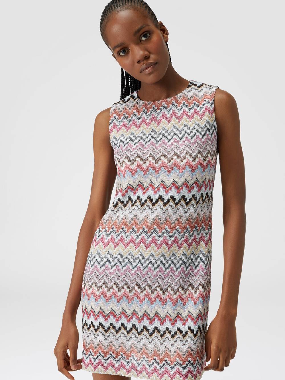 M Missoni Mini-abito in misto viscosa lamé zig zag I Più Venduti