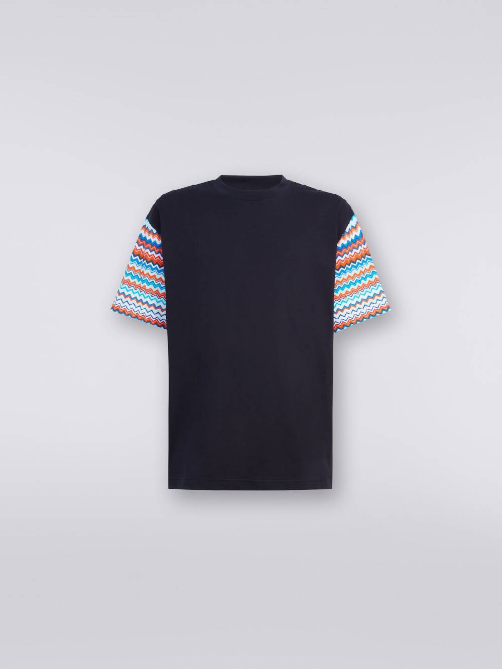 M Missoni T-shirt oversize in cotone con inserti zig zag Qualità