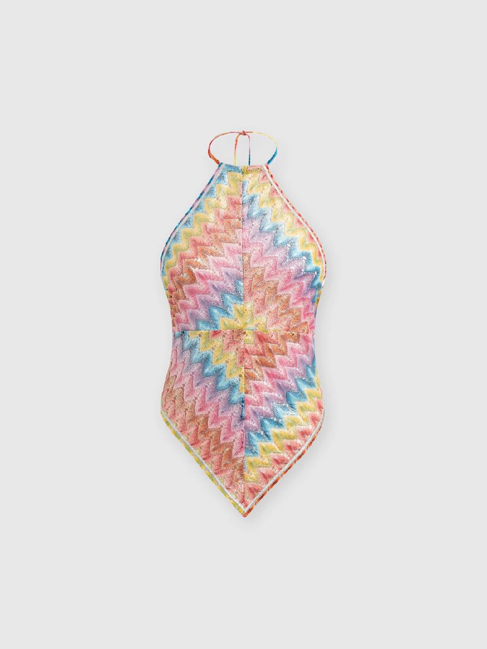 M Missoni Top a fazzoletto in pizzo di misto cotone spalmato Negozi Online