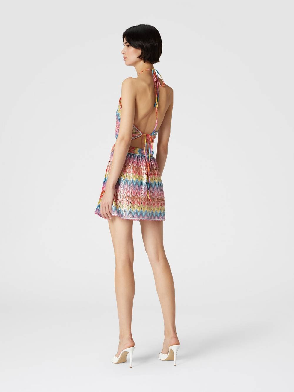 M Missoni Top a fazzoletto in pizzo di misto cotone spalmato Negozi Online