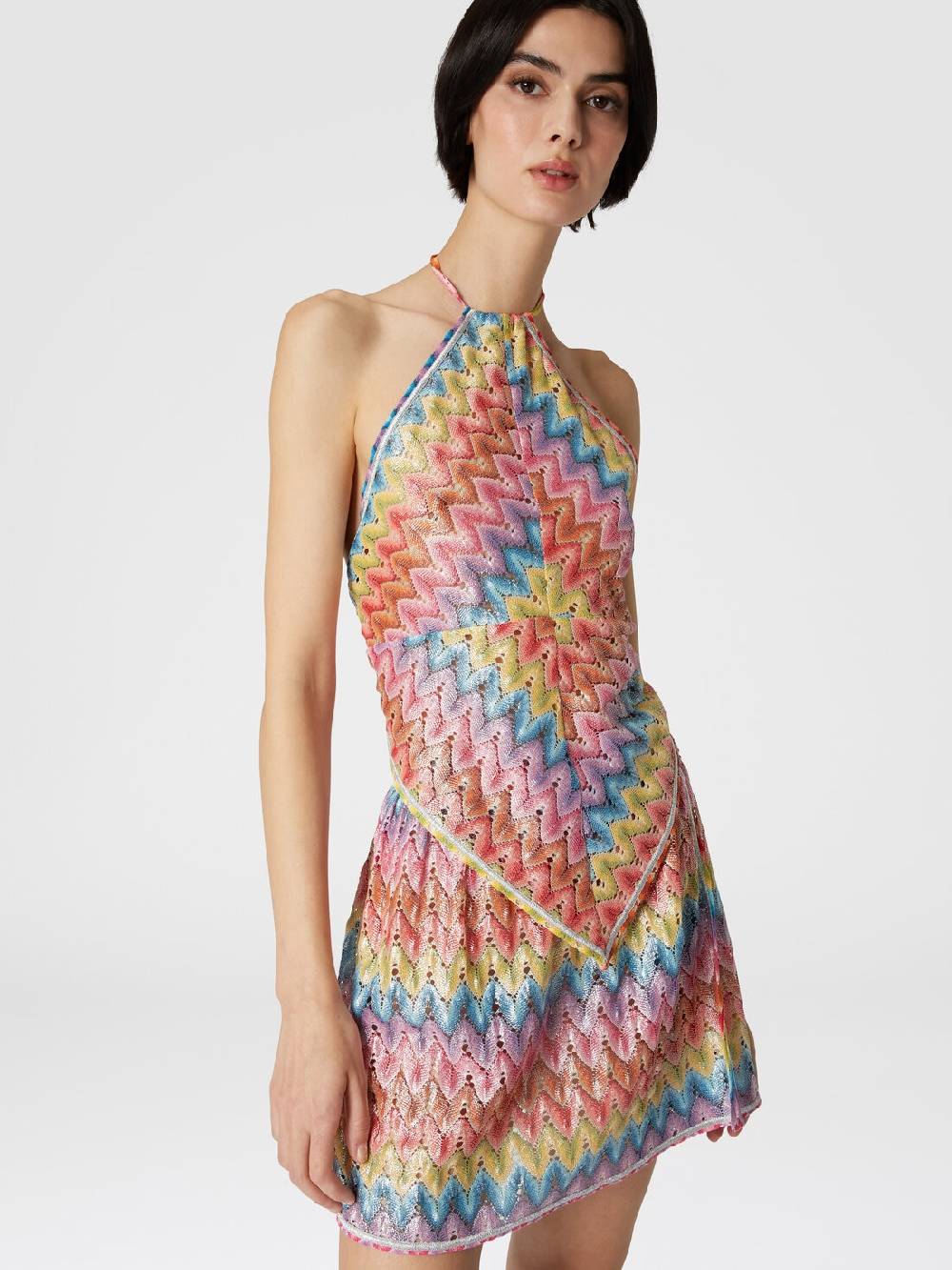 M Missoni Top a fazzoletto in pizzo di misto cotone spalmato Negozi Online