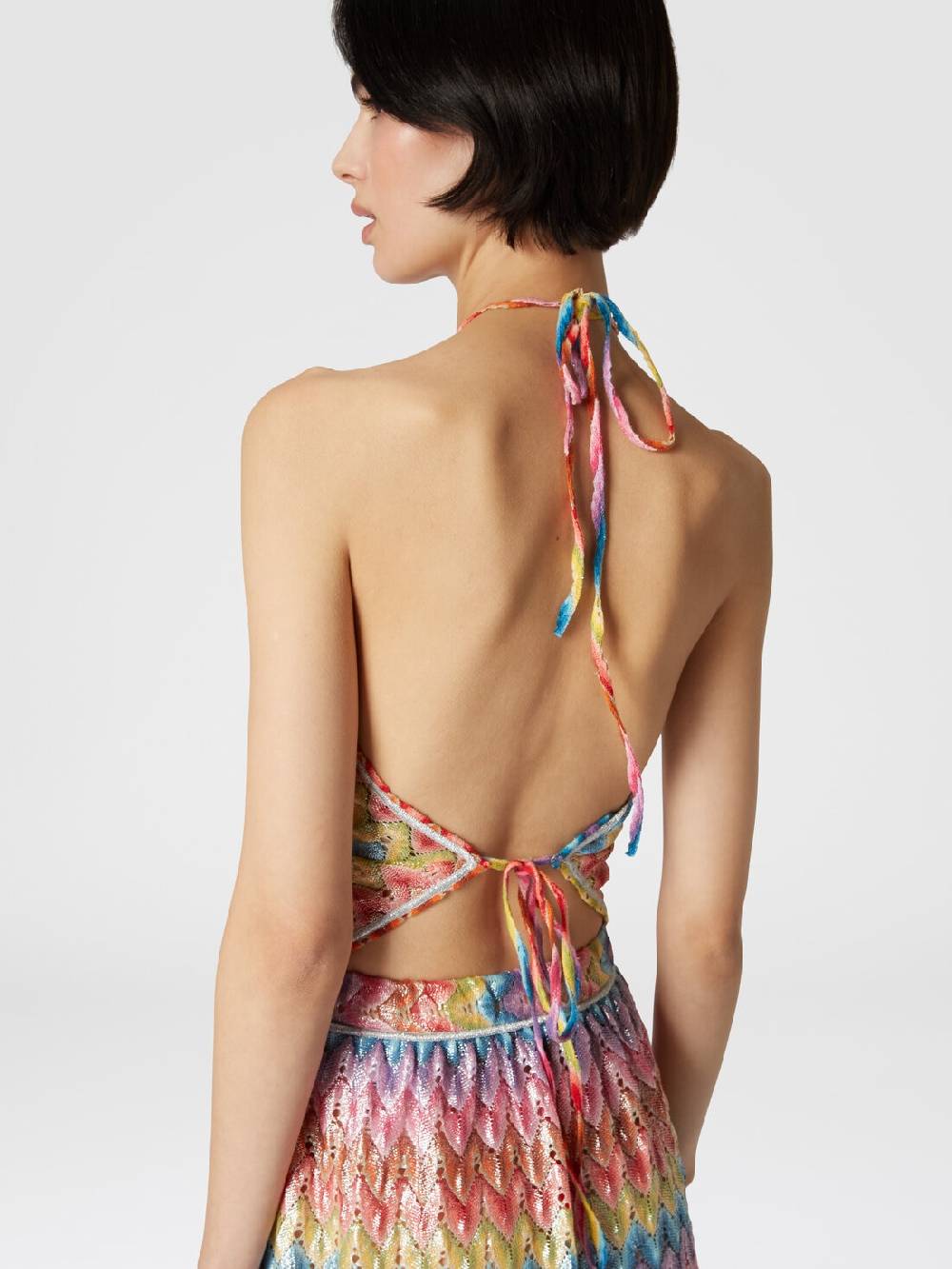 M Missoni Top a fazzoletto in pizzo di misto cotone spalmato Negozi Online