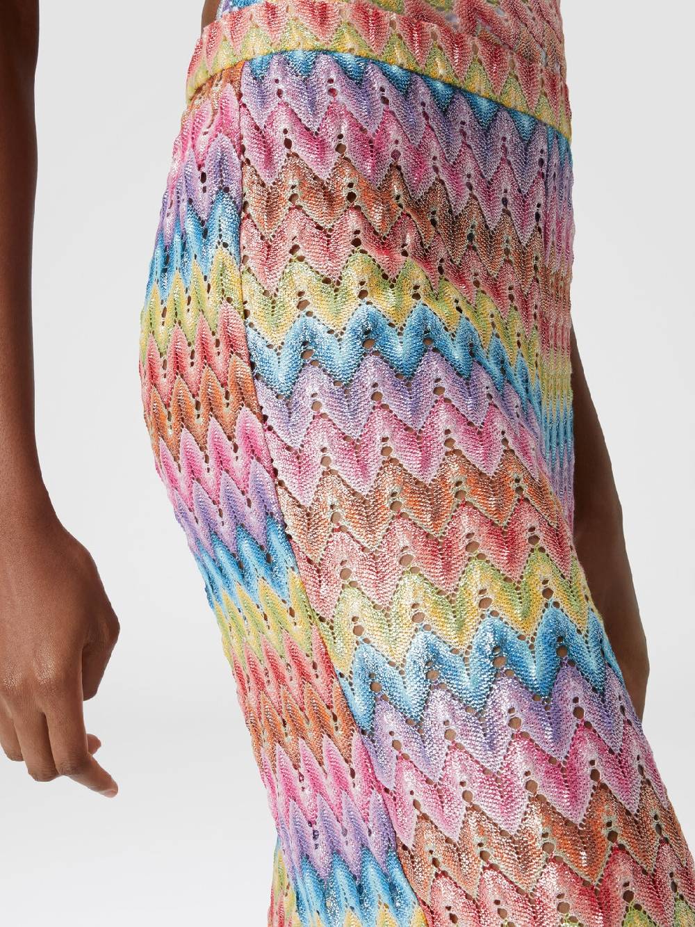 M Missoni Pantaloni in pizzo di misto cotone spalmato Acquista Ora