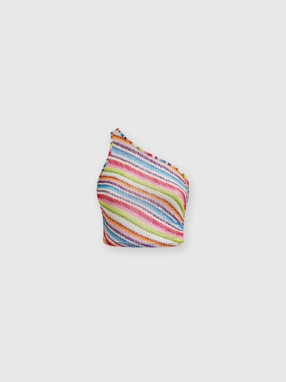 M Missoni Crop top monospalla con arricciatura laterale Fino Al -60%