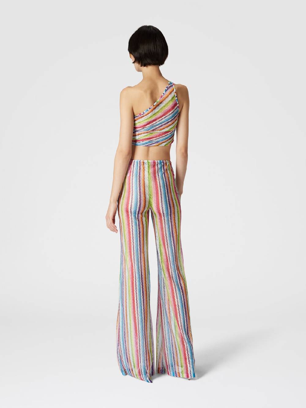 M Missoni Crop top monospalla con arricciatura laterale Fino Al -60%